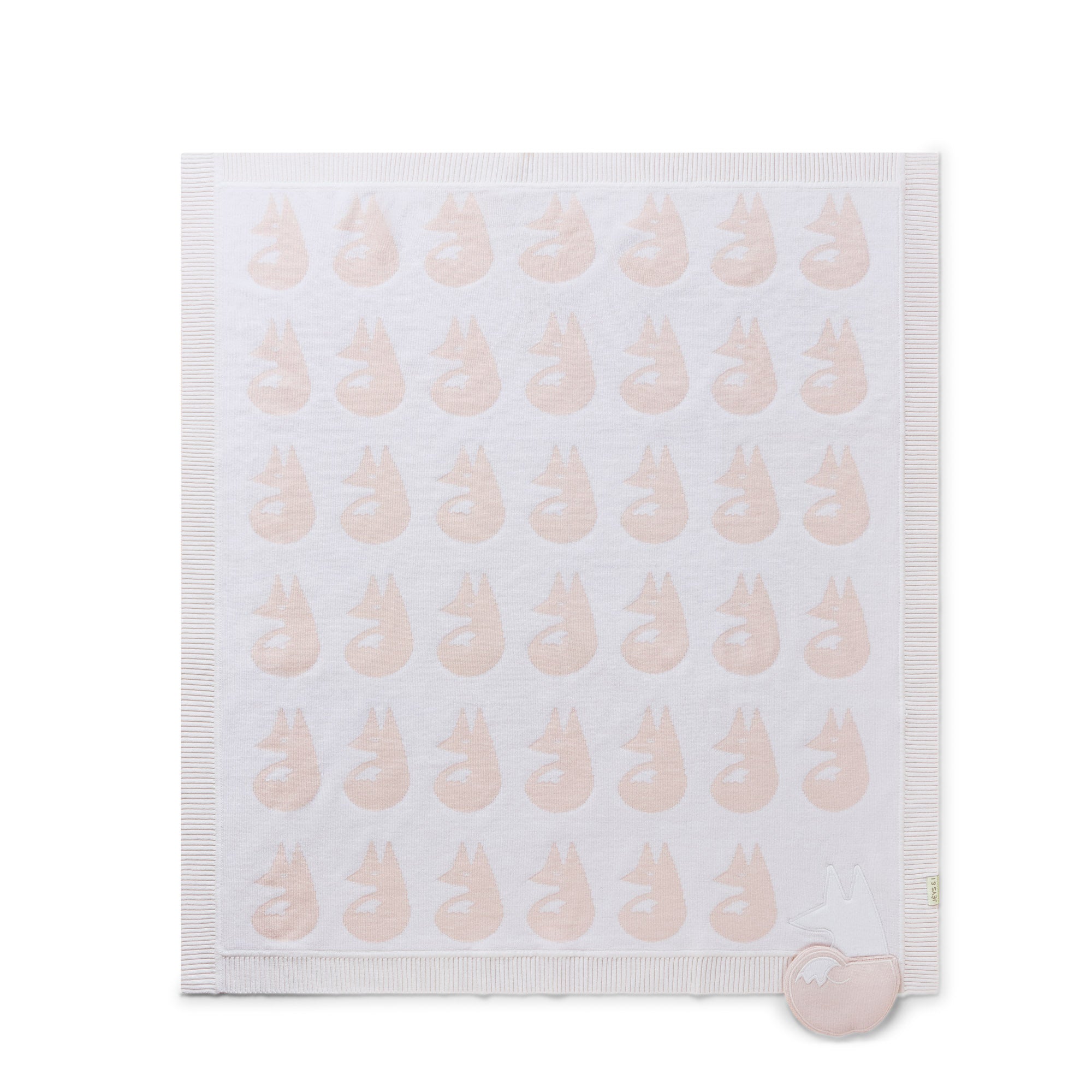 Signature Jacquard Merino Wool Blanket – Cream