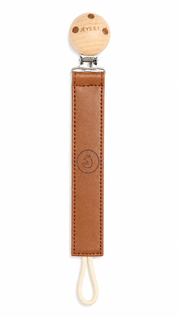 Leather Teether/Pacifier Clip